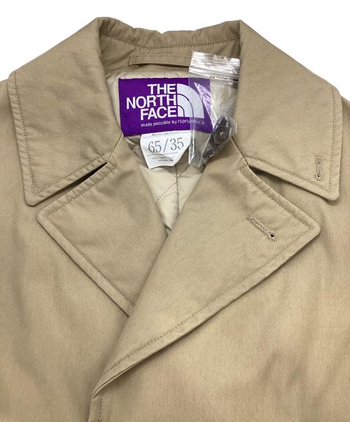 THE NORTHFACE PURPLELABEL（ザ・ノースフェイス パープルレーベル）THE NORTHFACE PURPLELABEL (ザ・ノースフェイス パープルレーベル) BEAMS BOY (ビームスボーイ) 別注プリマロフト65/35ステンカラーコート ベージュ サイズ:WSの古着・服飾アイテム