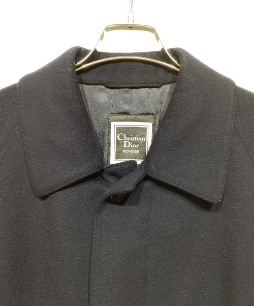 Christian Dior MONSIEUR（クリスチャンディオールムッシュ）Christian Dior MONSIEUR (クリスチャンディオールムッシュ) カシミヤコート ネイビー サイズ:Sの古着・服飾アイテム
