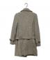 BURBERRY BLUE LABEL (バーバリーロンドンブルーレーベル) アンゴラ混ベルト付ツイードコート ベージュ サイズ:36：17000円