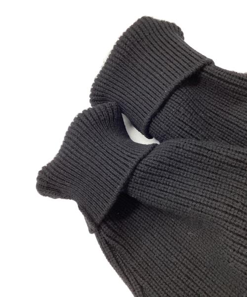 YOKE（ヨーク）YOKE (ヨーク) 3/4 FRONT ZIP HIGHNECK RIB SWEATER ブラック サイズ:2の古着・服飾アイテム