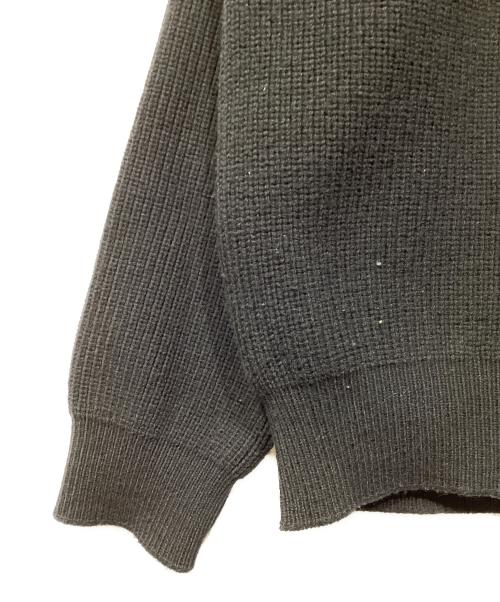 YOKE（ヨーク）YOKE (ヨーク) 3/4 FRONT ZIP HIGHNECK RIB SWEATER ブラック サイズ:2の古着・服飾アイテム