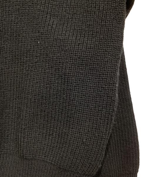 YOKE（ヨーク）YOKE (ヨーク) 3/4 FRONT ZIP HIGHNECK RIB SWEATER ブラック サイズ:2の古着・服飾アイテム