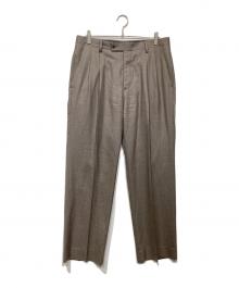 AURALEE（オーラリー）の古着「SUPER LIGHT WOOL TWOーTUCK SLACKS」｜ブラウン