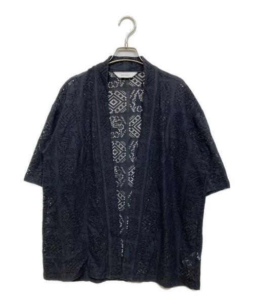 SASQUATCHfabrix.（サスクワッチファブリックス）SASQUATCHfabrix. (サスクワッチファブリックス) レースシャツ ブラック サイズ:Lの古着・服飾アイテム