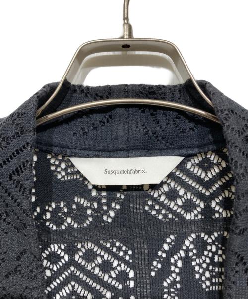 SASQUATCHfabrix.（サスクワッチファブリックス）SASQUATCHfabrix. (サスクワッチファブリックス) レースシャツ ブラック サイズ:Lの古着・服飾アイテム