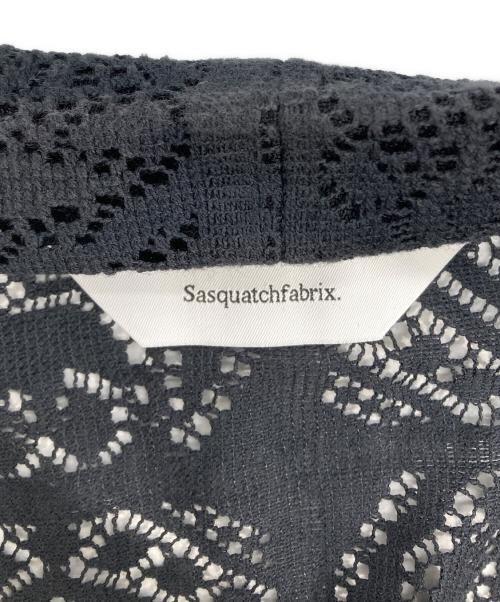 SASQUATCHfabrix.（サスクワッチファブリックス）SASQUATCHfabrix. (サスクワッチファブリックス) レースシャツ ブラック サイズ:Lの古着・服飾アイテム