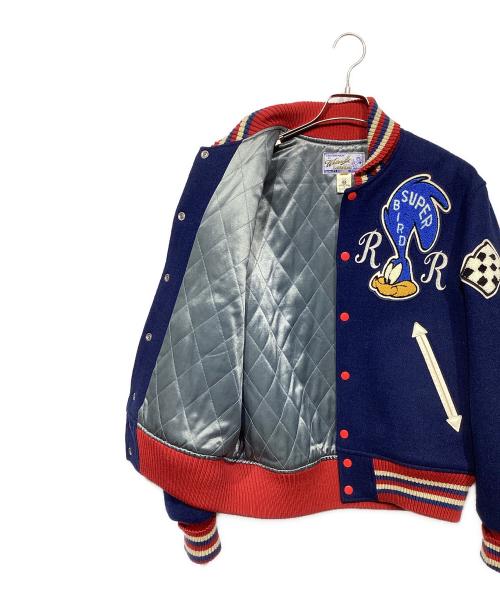 whitesville（ホワイツビル）whitesville (ホワイツビル) LOONEY TUNES (ルーニーチューンズ) スタジャン ネイビー サイズ:40の古着・服飾アイテム