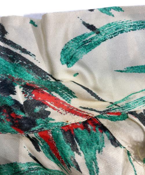 DRIES VAN NOTEN（ドリスヴァンノッテン）DRIES VAN NOTEN (ドリスヴァンノッテン) ボタニカルシャツ ベージュ×グリーン サイズ:46の古着・服飾アイテム