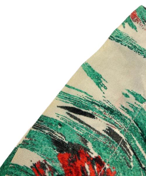 DRIES VAN NOTEN（ドリスヴァンノッテン）DRIES VAN NOTEN (ドリスヴァンノッテン) ボタニカルシャツ ベージュ×グリーン サイズ:46の古着・服飾アイテム