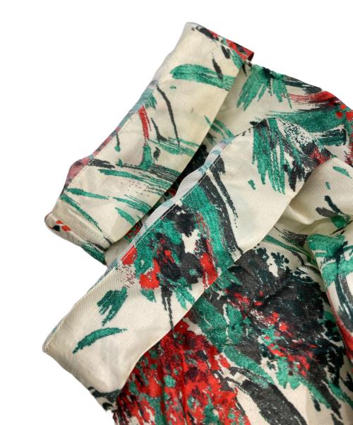 DRIES VAN NOTEN（ドリスヴァンノッテン）DRIES VAN NOTEN (ドリスヴァンノッテン) ボタニカルシャツ ベージュ×グリーン サイズ:46の古着・服飾アイテム