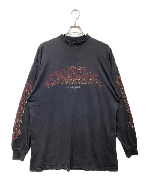 BALENCIAGA（バレンシアガ）BALENCIAGA (バレンシアガ) Offshore Vintage Longsleeve Tee   ブラック サイズ:1の古着・服飾アイテム