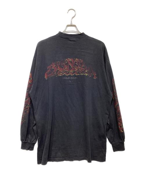 BALENCIAGA（バレンシアガ）BALENCIAGA (バレンシアガ) Offshore Vintage Longsleeve Tee   ブラック サイズ:1の古着・服飾アイテム