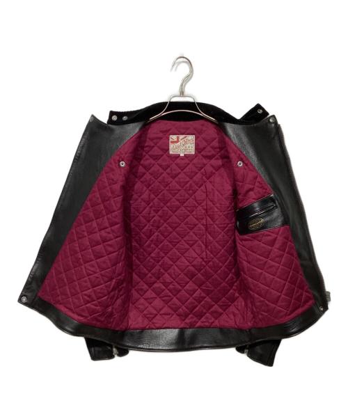 ADDICT CLOTHES（アディクト クローズ）ADDICT CLOTHES (アディクト クローズ) AD-04 RESISTANCE JACKET (SHEEP) 　ダブルライダースジャケット ブラック サイズ:38の古着・服飾アイテム