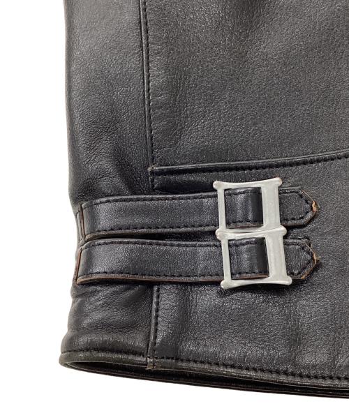 ADDICT CLOTHES（アディクト クローズ）ADDICT CLOTHES (アディクト クローズ) AD-04 RESISTANCE JACKET (SHEEP) 　ダブルライダースジャケット ブラック サイズ:38の古着・服飾アイテム