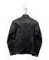 ADDICT CLOTHES (アディクト クローズ) AD-04 RESISTANCE JACKET (SHEEP) 　ダブルライダースジャケット ブラック サイズ:38：70000円