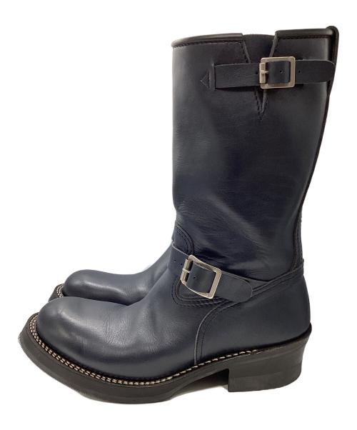 ADDICT CLOTHES（アディクト クローズ）ADDICT CLOTHES (アディクト クローズ) STEERHIDE ENGINEER BOOTS ネイビー サイズ:8 1/2の古着・服飾アイテム