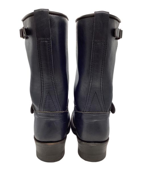 ADDICT CLOTHES（アディクト クローズ）ADDICT CLOTHES (アディクト クローズ) STEERHIDE ENGINEER BOOTS ネイビー サイズ:8 1/2の古着・服飾アイテム