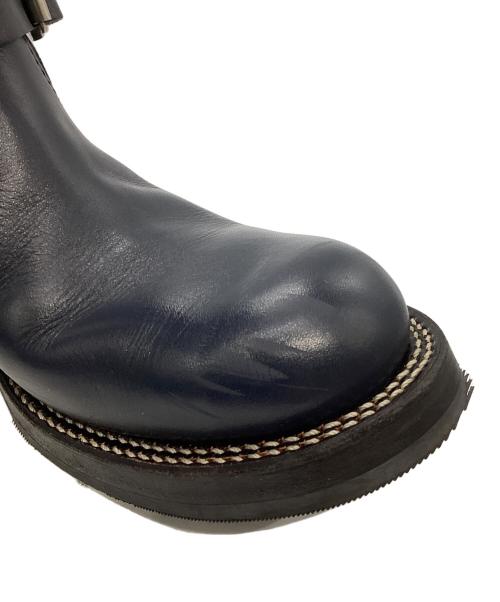 ADDICT CLOTHES（アディクト クローズ）ADDICT CLOTHES (アディクト クローズ) STEERHIDE ENGINEER BOOTS ネイビー サイズ:8 1/2の古着・服飾アイテム