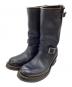 ADDICT CLOTHES（アディクト クローズ）の古着「STEERHIDE ENGINEER BOOTS」｜ネイビー