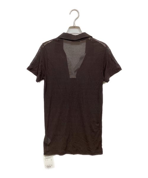 ETRE TOKYO（エトレトウキョウ）ETRE TOKYO (エトレトウキョウ) ヘンリーポロレイヤードセットプルオーバー ブラウン サイズ:Free 未使用品の古着・服飾アイテム