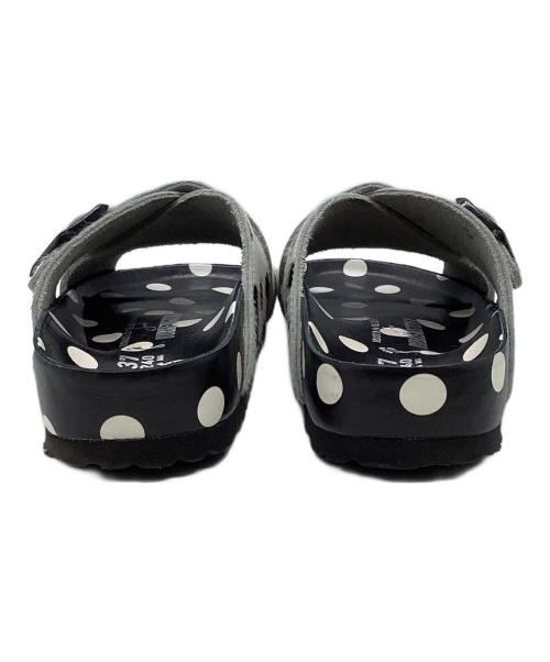 BIRKENSTOCK（ビルケンシュトック）BIRKENSTOCK (ビルケンシュトック) Manolo Blahnik (マノロブラニク) ドットサンダル ホワイト×ブラック サイズ:24の古着・服飾アイテム