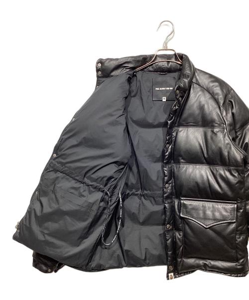A BATHING APE（ア ベイシング エイプ）A BATHING APE (ア ベイシング エイプ) シープスキンダウンジャケット ブラック サイズ:Lの古着・服飾アイテム