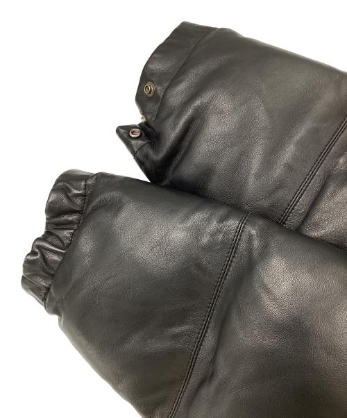 A BATHING APE（ア ベイシング エイプ）A BATHING APE (ア ベイシング エイプ) シープスキンダウンジャケット ブラック サイズ:Lの古着・服飾アイテム