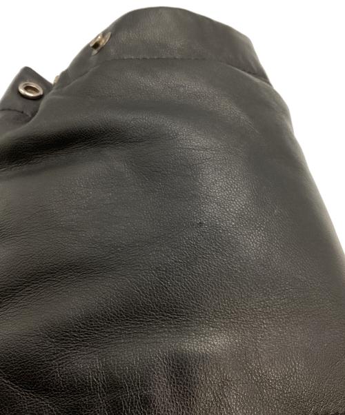 A BATHING APE（ア ベイシング エイプ）A BATHING APE (ア ベイシング エイプ) シープスキンダウンジャケット ブラック サイズ:Lの古着・服飾アイテム