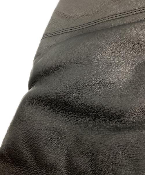 A BATHING APE（ア ベイシング エイプ）A BATHING APE (ア ベイシング エイプ) シープスキンダウンジャケット ブラック サイズ:Lの古着・服飾アイテム