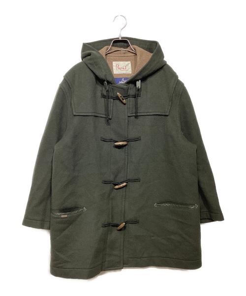 PAPAS（パパス）PAPAS (パパス) カシミヤウールダッフルコート グリーン サイズ:Mの古着・服飾アイテム