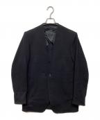 RAINMAKERレインメーカー）の古着「PONTE ROMA NO COLLAR JACKET」｜ブラック