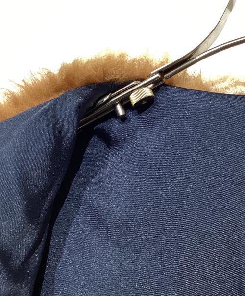 meteo yves salomon（メテオ バイ イヴサロモン）meteo yves salomon (メテオ バイ イヴサロモン) ムートンボアノーカラージャケット ブラウン サイズ:36の古着・服飾アイテム