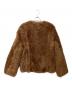 meteo yves salomon (メテオ バイ イヴサロモン) ムートンボアノーカラージャケット ブラウン サイズ:36：35000円