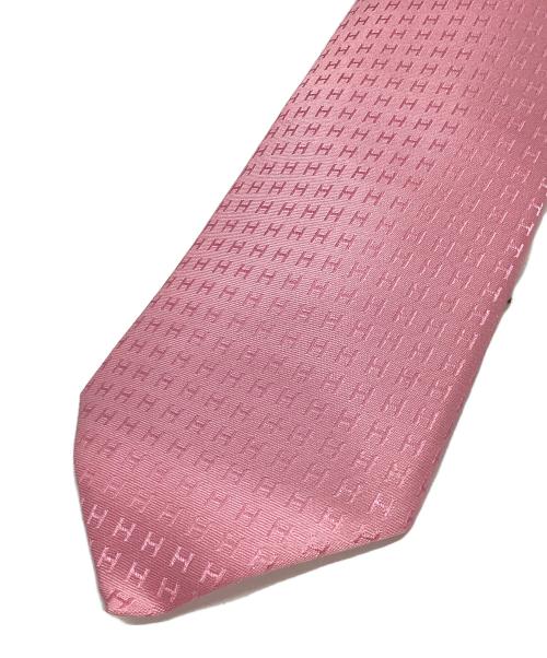 HERMES（エルメス）HERMES (エルメス) Hロゴネクタイ ピンク サイズ:-の古着・服飾アイテム