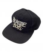 beastie boysビースティ・ボーイズ）の古着「90ｓ　CHECK YOUR HEAD 　刺繍ロゴキャップ」｜ブラック