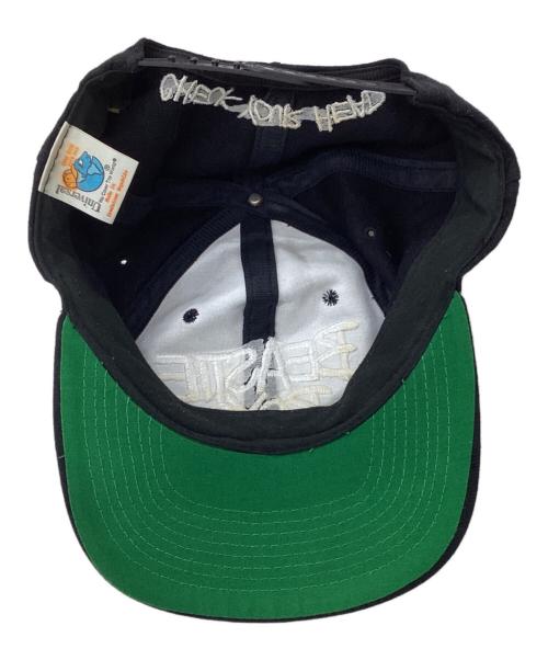 beastie boys（ビースティ・ボーイズ）beastie boys (ビースティ・ボーイズ) 90ｓ　CHECK YOUR HEAD 　刺繍ロゴキャップ ブラックの古着・服飾アイテム