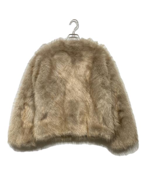 1er Arrondissement（プルミエ アロンディスモン）1er Arrondissement (プルミエ アロンディスモン) ECOPELファーショートコート ベージュ サイズ:38の古着・服飾アイテム