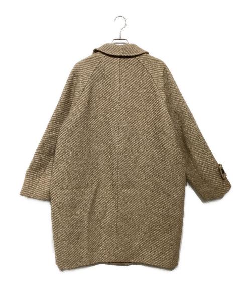 Mila Owen（ミラオーウェン）Mila Owen (ミラオーウェン) ミックスカラーミディステンカラーコート ベージュ サイズ:1の古着・服飾アイテム