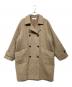 Mila Owen（ミラオーウェン）の古着「ミックスカラーミディステンカラーコート」｜ベージュ