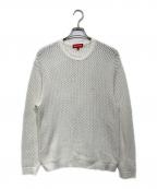 SUPREMEシュプリーム）の古着「Open Knit Small Box Sweater」｜ホワイト