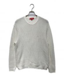 SUPREME（シュプリーム）の古着「Open Knit Small Box Sweater」｜ホワイト