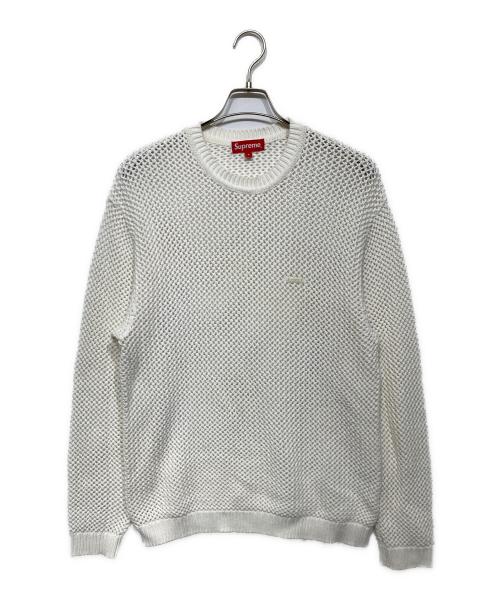 SUPREME（シュプリーム）SUPREME (シュプリーム) Open Knit Small Box Sweater ホワイト サイズ:Sの古着・服飾アイテム