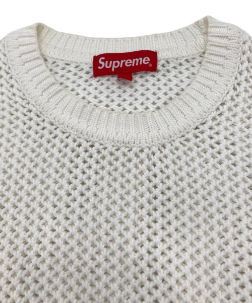 SUPREME（シュプリーム）SUPREME (シュプリーム) Open Knit Small Box Sweater ホワイト サイズ:Sの古着・服飾アイテム