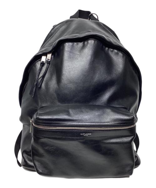 Saint Laurent Paris（サンローランパリ）Saint Laurent Paris (サンローランパリ) シティ オールレザー バックパック ブラックの古着・服飾アイテム