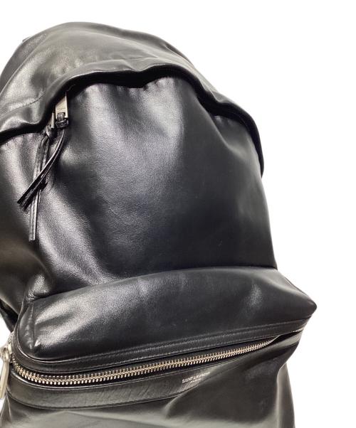 Saint Laurent Paris（サンローランパリ）Saint Laurent Paris (サンローランパリ) シティ オールレザー バックパック ブラックの古着・服飾アイテム