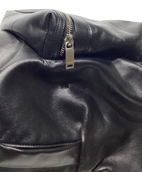 Saint Laurent Paris（サンローランパリ）Saint Laurent Paris (サンローランパリ) シティ オールレザー バックパック ブラックの古着・服飾アイテム
