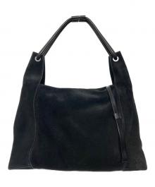 GUCCI（グッチ）の古着「スエードショルダーバッグ」｜ブラック