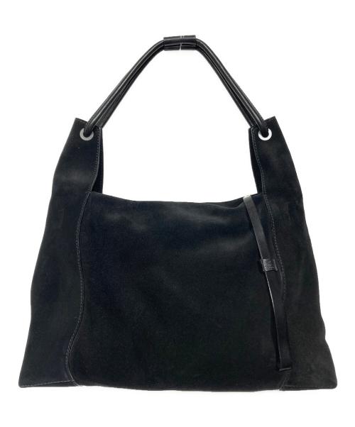 GUCCI（グッチ）GUCCI (グッチ) スエードショルダーバッグ ブラックの古着・服飾アイテム