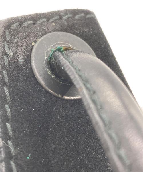 GUCCI（グッチ）GUCCI (グッチ) スエードショルダーバッグ ブラックの古着・服飾アイテム