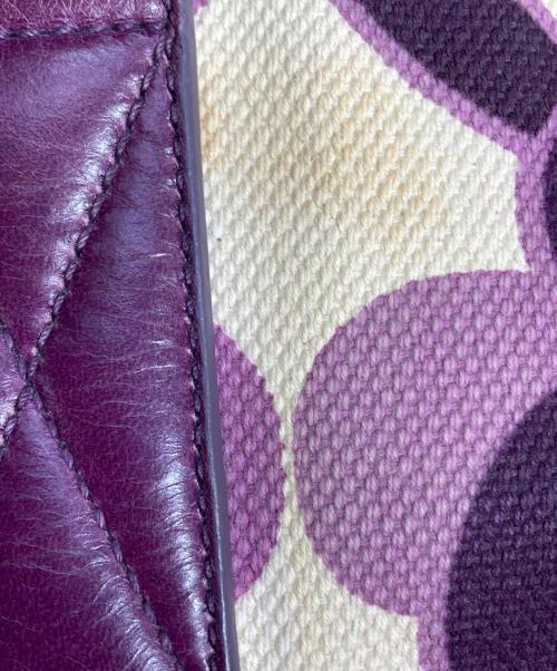 MIU MIU（ミュウミュウ）MIU MIU (ミュウミュウ) 総柄キャンバストートバッグ ピンクの古着・服飾アイテム